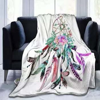 Одеяло с принтом Удобное мягкое одеяло для разговора на диване 80-100