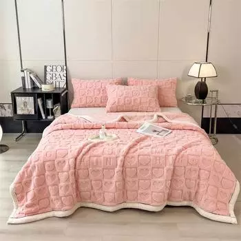 Одеяло с рисунком в виде сердца, пушистое плюшевое одеяло премиум-класса для любимых, мам, друзей, подарков, мягкое покрывало для дивана, кровати на все времена года 70x100cm (27x39in)