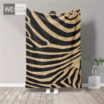 Одеяло с зеброй для дивана, одеяло с животным принтом, декоративное одеяло для кровати, одноместное королевское одеяло на заказ, фланелевое пляжное полотенце, пушистое, мягкое 80x100cm