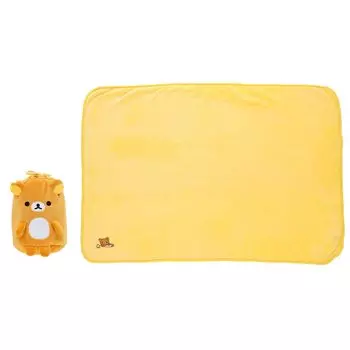 Одеяло-талисман с завязками 6485003700 20 Rilakkuma примерно В70 x Ш100 см с ножками примерно В22 x Ш15 x Г15 см и одеялом [Marushin]