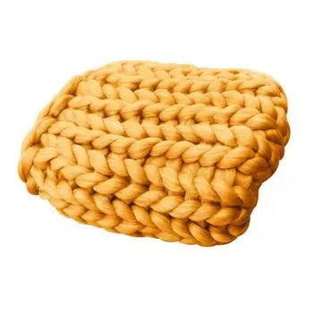 Одеяло толстое модное 6 см шерстяная пряжа для ручного вязания мериносовая шерсть объемное вязаное одеяло пледы вязаное одеяло Other розовый