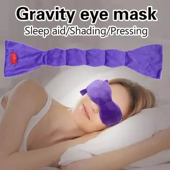 Одеяло Утяжеленная маска для сна Подушка для сна Gravity Eye Подушка Gravity Gentle Pressure Маска для сна Блокировка света Сон Путешествия Релаксация фиолетовый