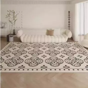 Одеяло в скандинавском стиле для гостиной, спальни, устойчивое к грязи, нескользящее, простое в уходе, простой французский стиль, кристальный бархатный ковер 1200MMX1600MM