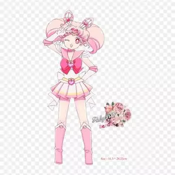 Одежда Chibiusa Sailor, железные нашивки для одежды, наклейки с аппликациями на одежду, термочувствительная нашивка на заказ