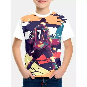 Одежда Детская футболка для мальчика Детская летняя одежда Детская одежда для мальчиков Одежда для мальчиков Футболки Топы 100cm