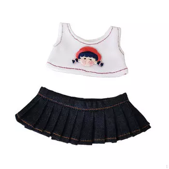 Одежда для 6-дюймовых кукол, комплекты одежды, юбки и футболки для кукол, аксессуары своими руками little girl