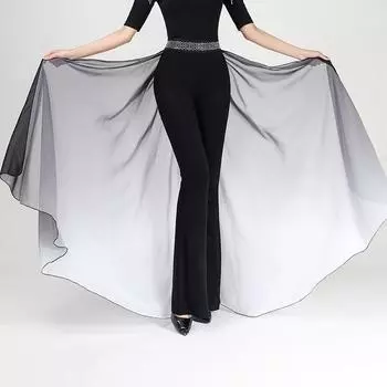 Одежда для этикета тела Градиентная талия Уплотнение талии Шарф Пояс Тренировочная одежда Танцевальная одежда Подиумная пряжа для талии Женская плавающая пряжа, а не брюки XXXXL белый