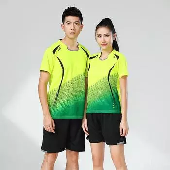 Одежда для бадминтона Дышащая одежда для волейбола Мужская спортивная одежда для настольного тенниса Джерси Женский летний спортивный костюм 4XS