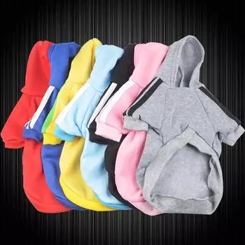 Одежда для больших собак для золотистого ретривера, зимнее пальто для собак, толстовка с капюшоном, одежда для собак, спортивная одежда 3XL чёрный