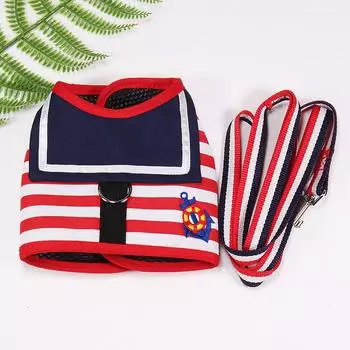 Одежда для домашних собак, мягкий поводок в темно-синем стиле, набор для плюшевого шпица, чихуахуа, принадлежности для собак, ошейник для кошек, поводок на груди для домашних собак XS