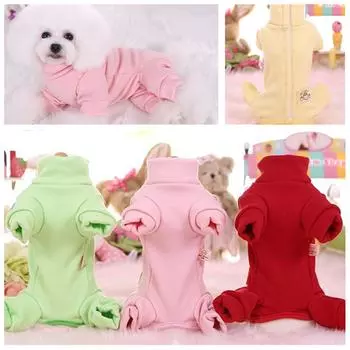 Одежда для домашних животных для маленьких собак, весенний и осенний комбинезон, одежда для собак, полностью закрывающая живот, пижамная куртка для щенков S