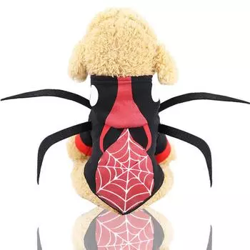 Одежда для домашних животных для маленьких собак среднего возраста, костюм для кошки на Хэллоуин, милый паук, карнавальный костюм для кошки на Хэллоуин, аксессуары для собак XS