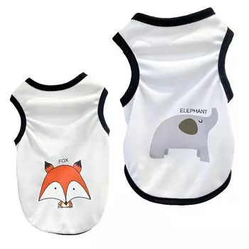 Одежда для домашних животных, летняя дышащая жилетка для маленьких и средних собак, жилет для щенков и кошек, футболка, тонкие рубашки Тедди, уличный охлаждающий жилет для собак XS (bust 30cm 1-3kg)