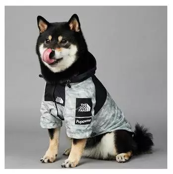 Одежда для домашних животных, модный плащ для собак, ветрозащитная водонепроницаемая куртка для собак, ветровка, светоотражающие пальто для французского бульдога, большие собаки S