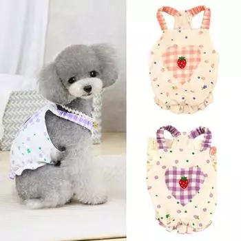Одежда для домашних животных Привлекательная супермягкая хлопковая устойчивая к выцветанию юбка для щенков Одежда для домашних животных для путешествий XL фиолетовый