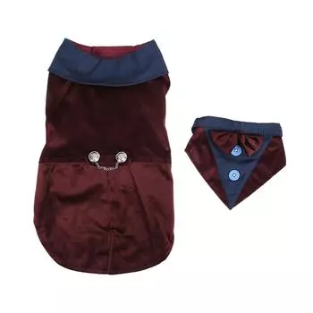 Одежда для домашних животных, стильная, легкая, изысканная, сшитая, с галстуком-бабочкой, костюм для домашних животных, свадебная рубашка для S-M XS