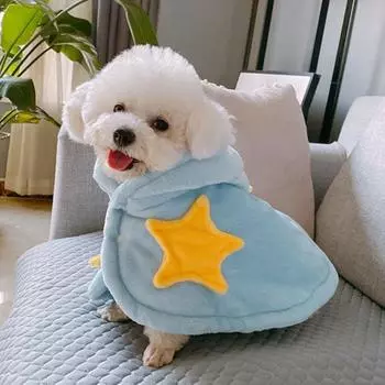 Одежда для домашних животных, супермягкий износостойкий флисовый утолщенный плащ для домашних собак, зимняя одежда для M