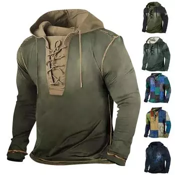 Одежда для фитнеса, мужской периферийный свитер, футболка с длинными рукавами и капюшоном L