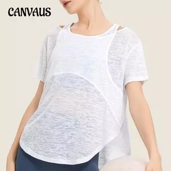 Одежда для йоги, женская свободная спортивная толстовка с короткими рукавами для бега, тонкая повседневная спортивная футболка для спортзала S белый