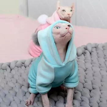 Одежда для кошек и собак, модные толстовки с героями мультфильмов, мягкие костюмы сфинкса, зимние котята, пальто для маленьких и средних собак, кошек, куртка, одежда для чихуахуа S