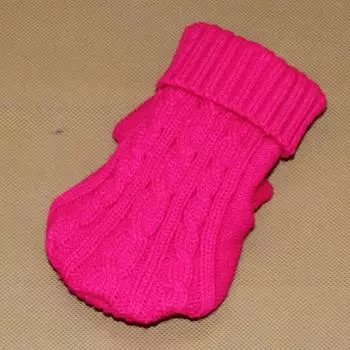 Одежда для кошек, свитер, пальто, чихуахуа для маленьких собак, щенков, зимняя куртка для собак, ювелирные изделия, аксессуары XS розы красного