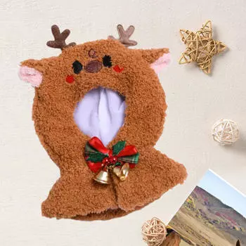 Одежда для кукол 15 - 17 см, праздничная шаль, плюшевые аксессуары для кукол Reindeer Shawl