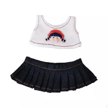 Одежда для кукол 6 дюймов, комплект юбок для кукол, футболки и аксессуары для игры, одежда своими руками little girl