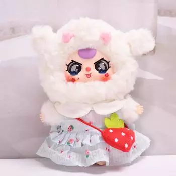 Одежда для кукол Baby Three Blind Box 20 см Клубничное платье и мини-сумка для куклы Baby Three розовый