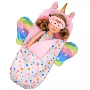 Одежда для кукол и аксессуары для кукол включают в себя платье, подушку, спальный мешок, игрушки, игровой набор, подходит для кукол ростом 10-12 дюймов