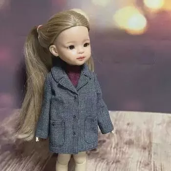 Одежда для кукол Paola Reina, винтажная куртка цвета серого угля