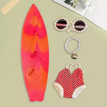 Одежда для кукол Солнцезащитные очки в бисерной оправе для кукол ростом 17 см Подвеска Одежда Модный Мини-горошек красный