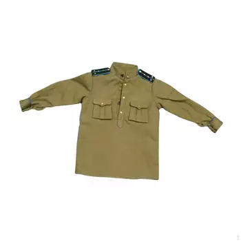 Одежда для кукол в масштабе 1/6, одежда для фигурок, рубашка мини прочная с длинным рукавом ручной работы