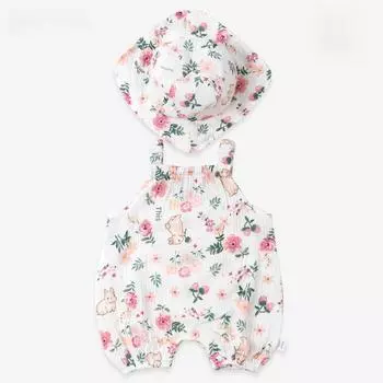 Одежда для летних малышей, отобранная вручную: Унисекс подтяжки, ромперы, комбинезоны, марля, безрукавные жилеты для новорожденных 66 cm