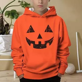 Одежда для мальчиков Хэллоуин 3D принт Детская одежда Мальчики Длинные рукава Одежда для мальчиков Повседневная мода Топы Верхняя одежда Одежда для девочек-подростков 100CM