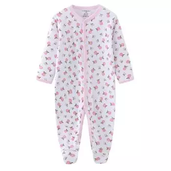 Одежда для маленьких девочек, хлопковая одежда с цветочным узором и длинными рукавами для новорожденных, комбинезоны, костюмы Infantil, одежда для малышей 3M