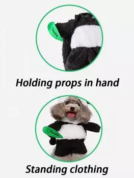 Одежда для маленьких собак в стиле панды, роскошная дизайнерская собачья куртка, теплая одежда для собак на осень-зиму, симпатичные щенячьи пальто, товары для животных S