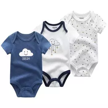 Одежда для малышей, боди для младенцев, одежда с короткими рукавами для малышей, одежда для мальчиков и девочек, детские комбинезоны, костюмы 3M