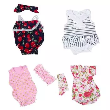 Одежда для малышей для 22-23 дюймов, кукла для маленьких девочек, модное детское платье, аксессуары для кукол для детей, игра «сделай сам»