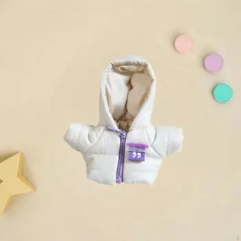 Одежда для мини-кукол, костюмная одежда, удобная, зимнее теплое пальто для кукол, одежда для девочек, для детей белый