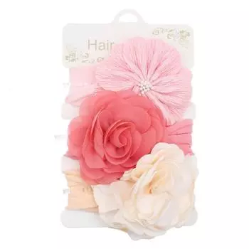 Одежда для новорожденных, детская юбка, милый головной убор с бантом и кружевные комбинезоны, комплекты с повязкой на голову с цветком для младенцев и девочек One size