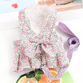 Одежда для питомцев поводок одежда юбка принцессы нагрудный ремень маленькая собака весна лето S