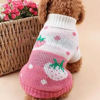 Одежда для щенков, кошек, собак, рождественский зимний свитер для собак, йоркширский терьер, чихуахуа для маленьких собак, куртка, пуловер, одежда для домашних животных, бусины 6/D