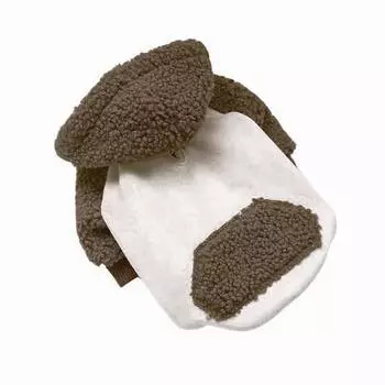 Одежда для щенков, одежда для домашних кошек, щенков, молочных собак, осень и зима XS коричневый