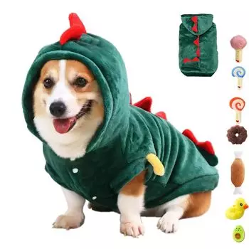 Одежда для собак AIYOI Pet Cosplay 2025 Год Змеи погода каждый день легко надевать и снимать трансформируется в коралловую шерсть выпадение маленький средний размер
