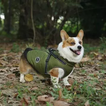 Одежда для собак Daifa, разноцветная одежда для домашних животных, зимняя теплая одежда для домашних животных, толстая, холодная XS красный