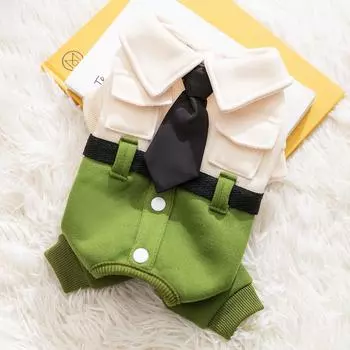 Одежда для собак Крутой красивый мундир тяговый четырехлапый свитер Маленькая собака Бигбер Тедди осень и зима одежда для домашних собак M (recommended weight 5-4 kg)