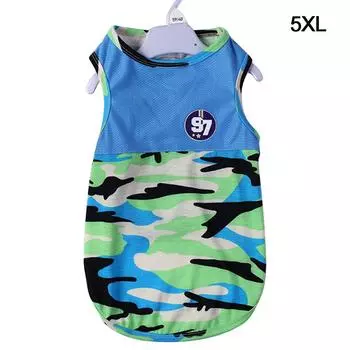 Одежда для собак Летний жилет Pet Teddy Маленькая собака Золотистый ретривер Большая собака Футболка