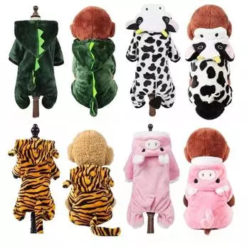 Одежда для собак Мягкие теплые флисовые комбинезоны для собак Одежда для маленьких собак Толстовки для щенков и кошек Костюмы для чихуахуа и йоркширского терьера Пальто XS
