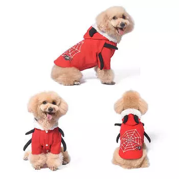 Одежда для собак, накидка для собак, халат для собак, рождественские товары для животных и одежда для домашних животных на Рождество, костюм для домашних животных на Хэллоуин S синий