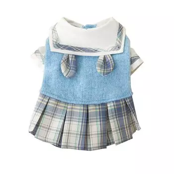 Одежда для собак Одежда для кошек Одежда для собак Матросская форма Одежда для собак Цельная униформа Косплей Осенне-зимняя теплая одежда JK Одежда для собак Одежда для домашних животных Комбинезоны маленькие